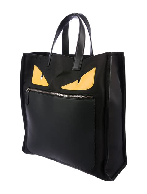 fendi monster tote bag black|vintage Fendi bags authentic.